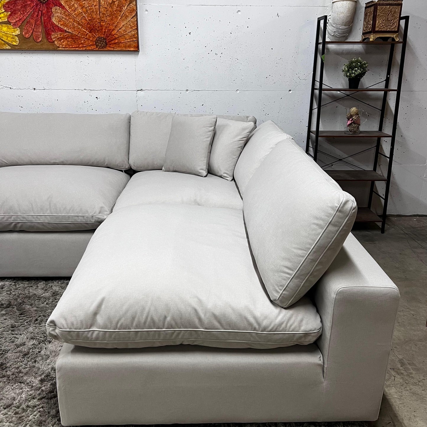 Bnib CasaBella Haylee cloud sectional. Modular L shaped sofa couch
