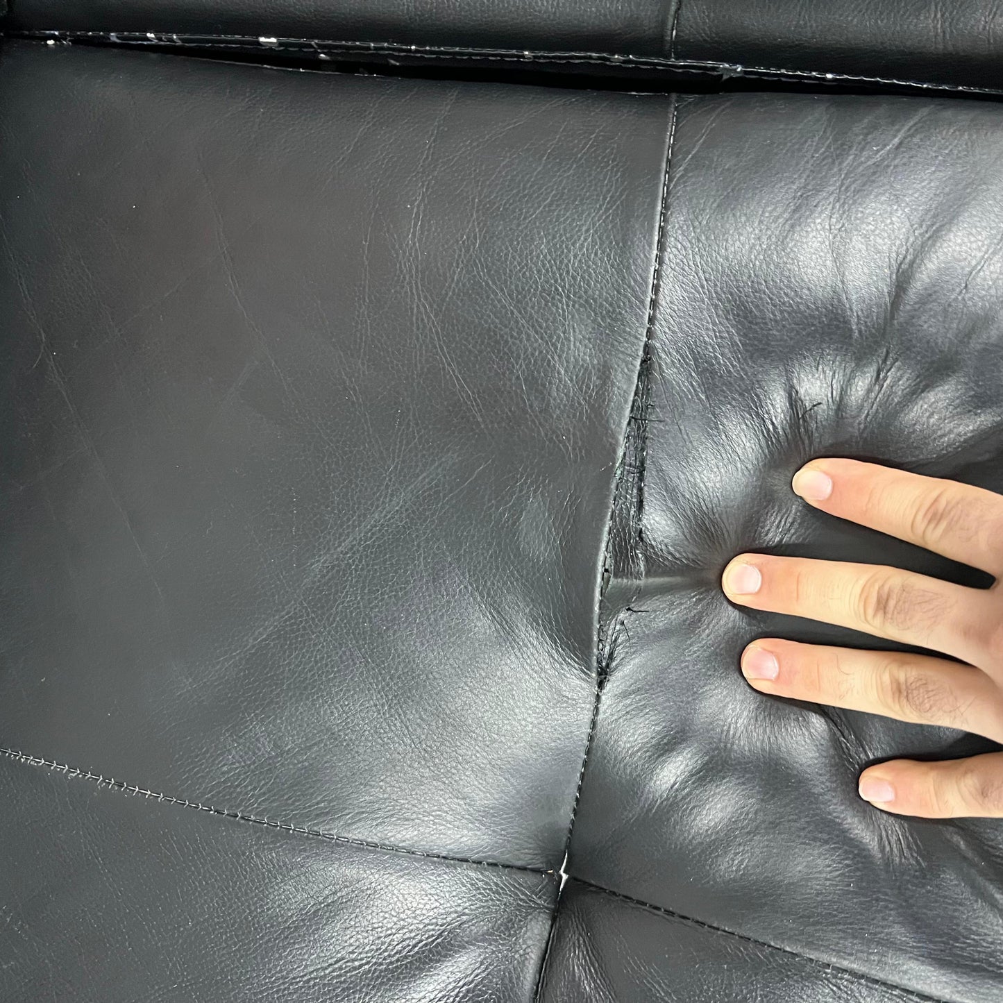 Scan design leather sectional