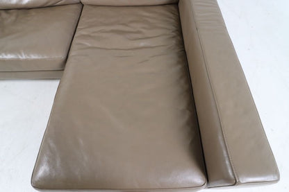 Kings living jasper leather sectional. Reconfigurable L shaped sofa couch