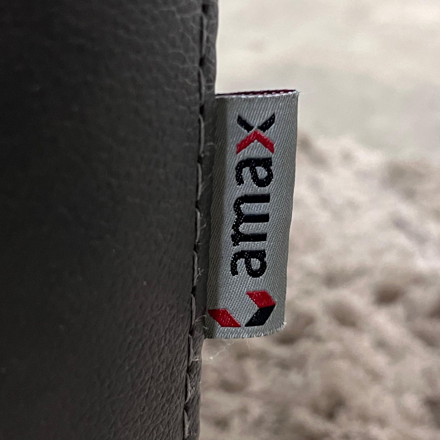 Amax leather sofa and matching ottoman