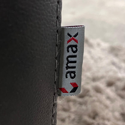 Amax leather sofa and matching ottoman