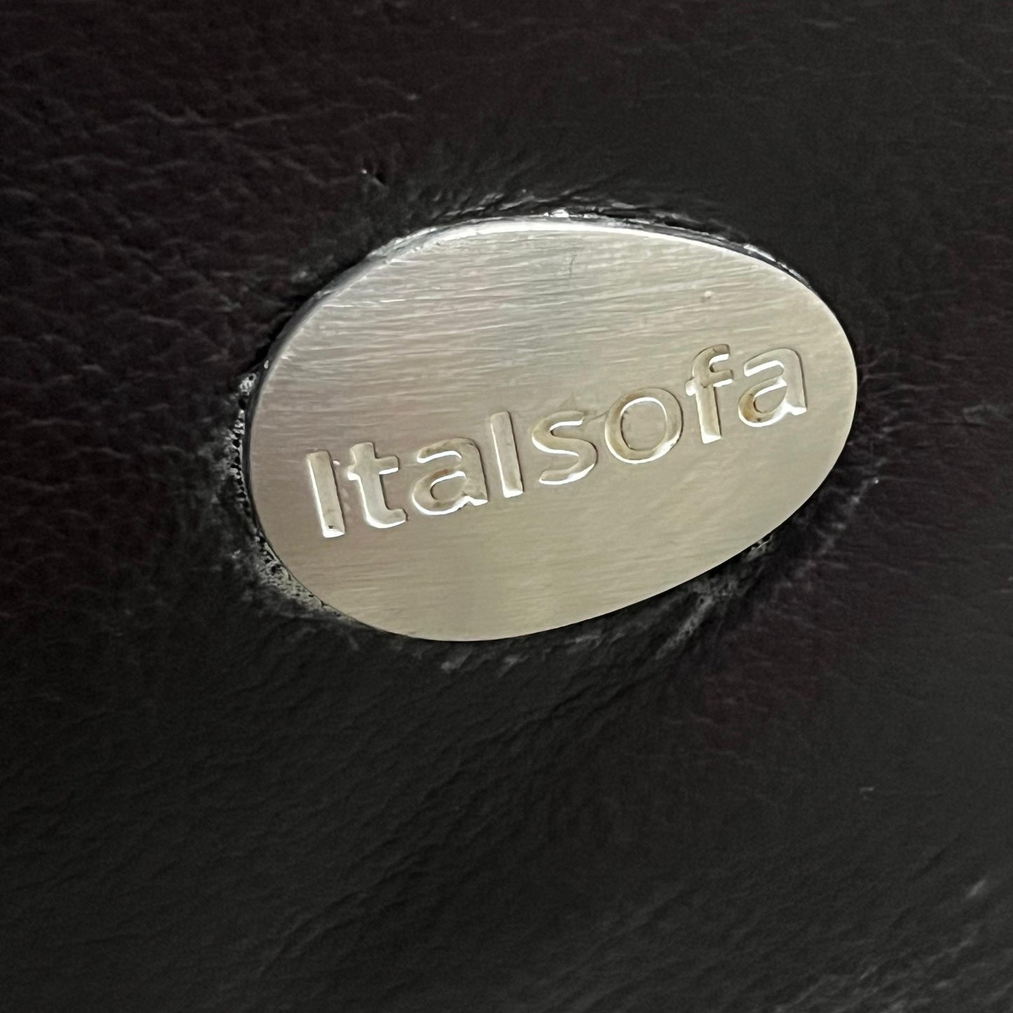 Italsofa Natuzzi leather sectional. L shaped sofa couch.