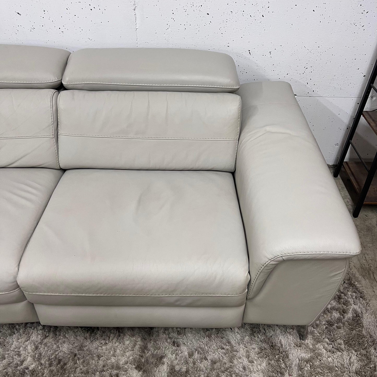 Scan design power reclining sectional.