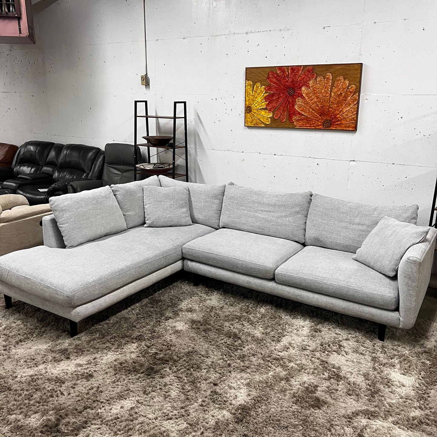 Fabric sectional. Excellent condition.