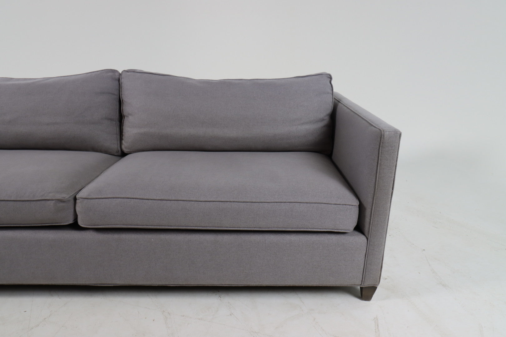 Crate and barrel 3 seater sofa Barrett II. Retails $7300. Fabric sofa