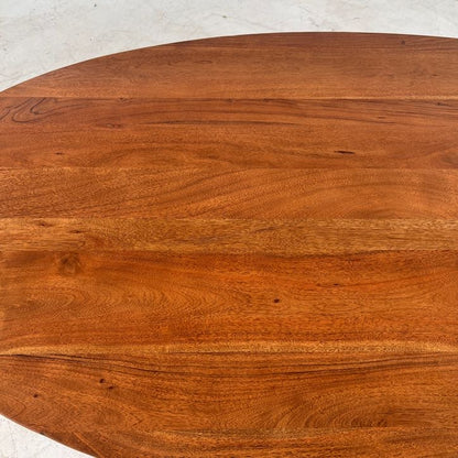 New Lh oval dinning table walnut. Real Wood Table.