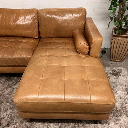 Structube kinsey leather sectional