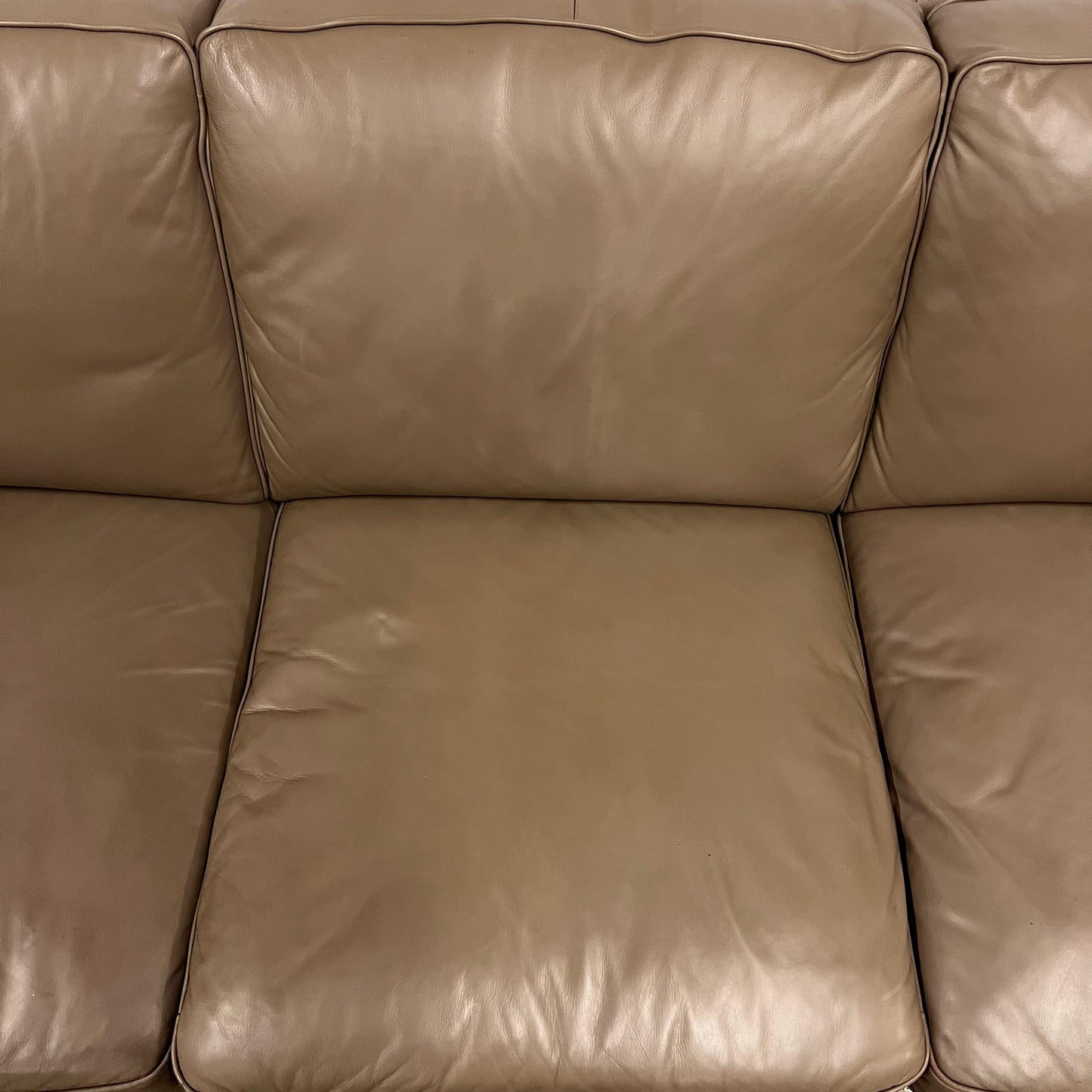 Real leather sofa. 3 seater couch