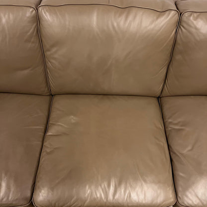 Real leather sofa. 3 seater couch