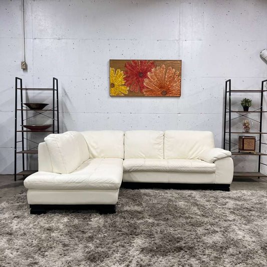 Scan design real leather sectional