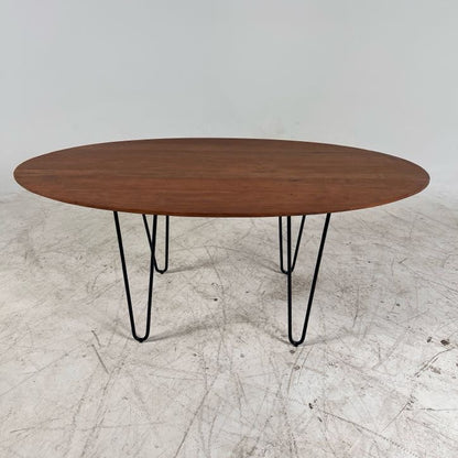 New Lh oval dinning table walnut. Real Wood Table.